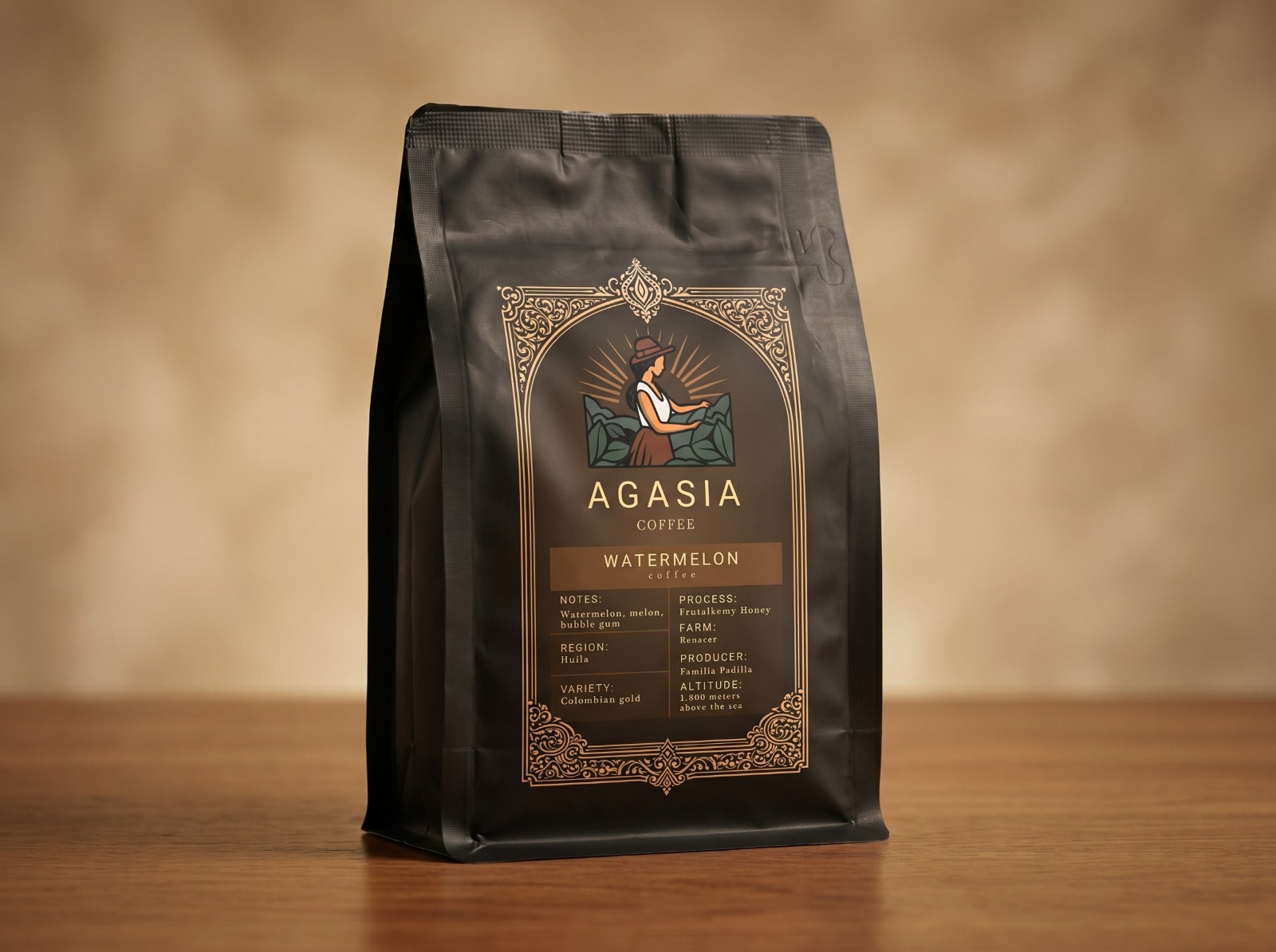 Agasia Melon Reserve Coffee Beans | Watermelon Flavor | Medium Roast | 250g